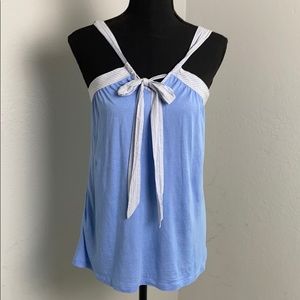 GAP Blue Tank w/ Striped Detailing